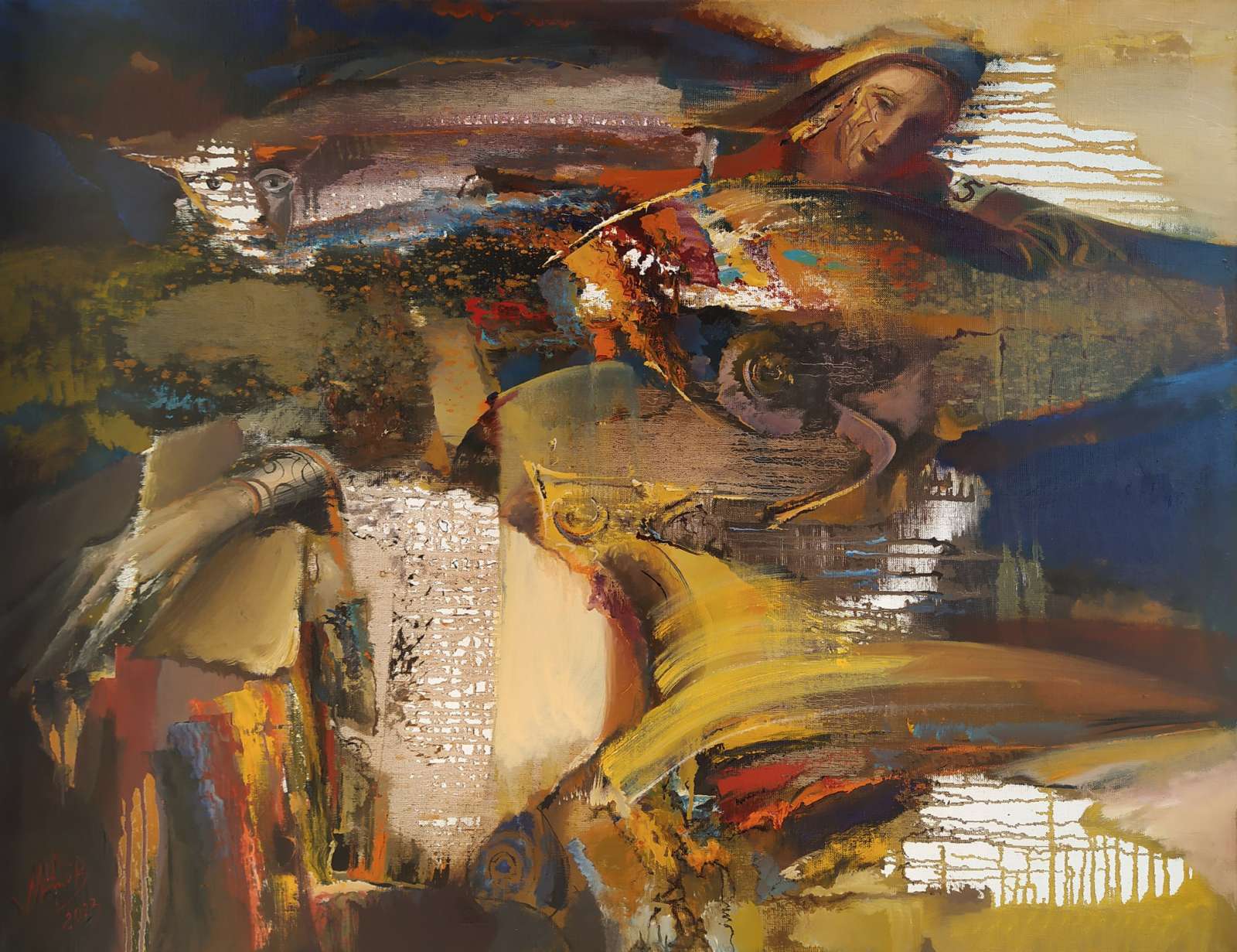 П'ята позиція…Nord-Vest.  Із циклу «Ловці вітрів» Полотно, олія. 70х90. 2023